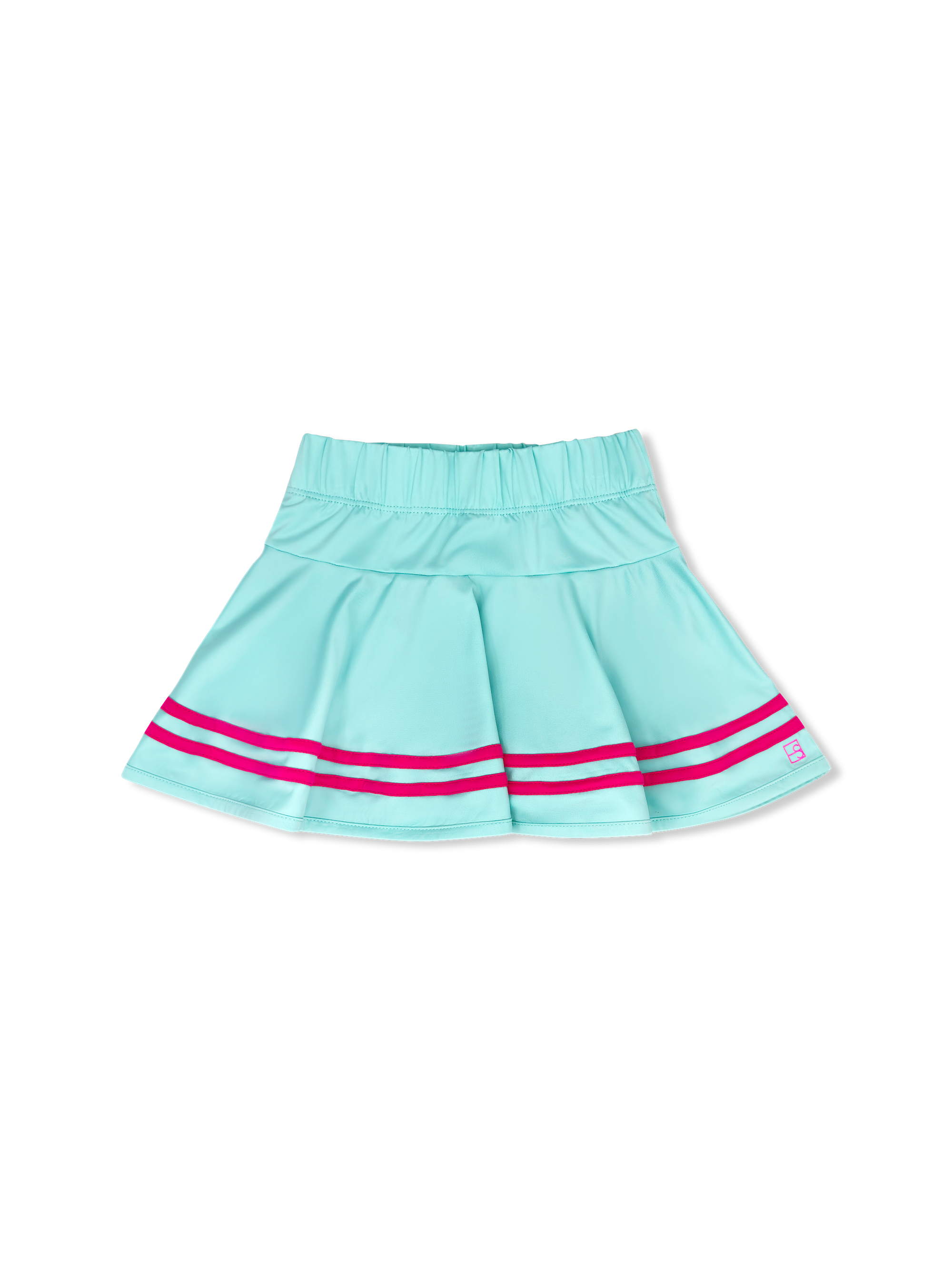 Coral, Brick and Turquoise Skort