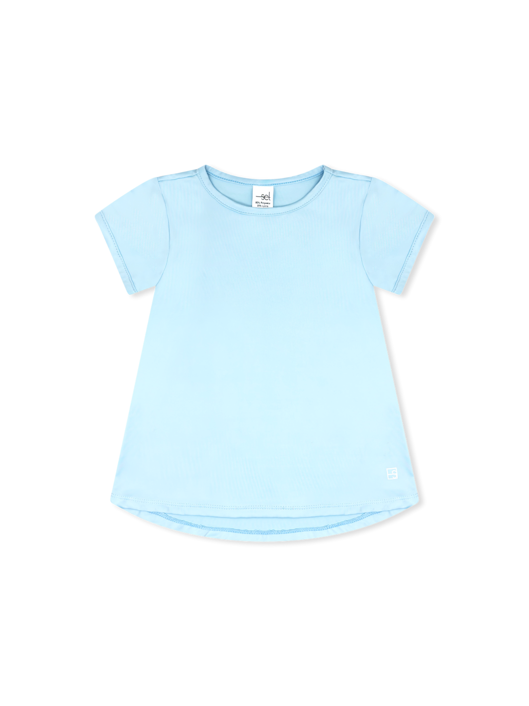 Bridget Basic Tee -   Cotton Candy Blue