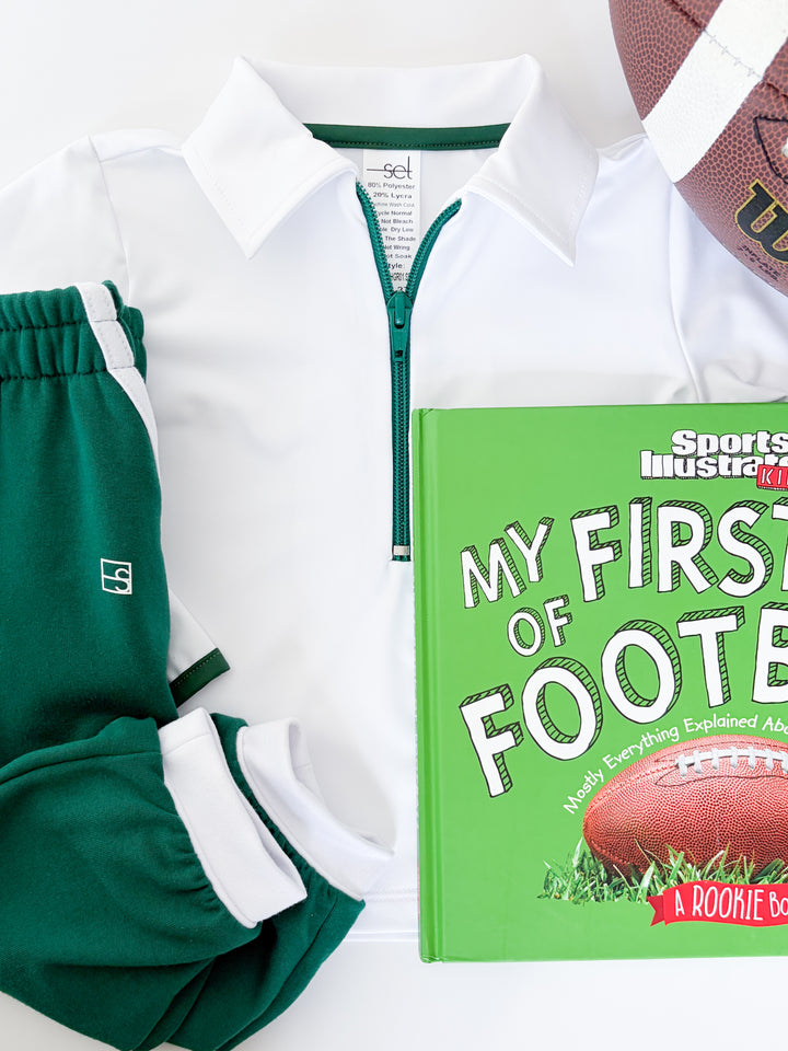 Beloved Banded Pant - Augusta Green, Pure Coconut