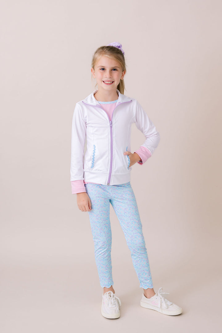 Juliet Jacket - Pure Coconut, Cotton Candy Pink, Cotton Candy Blue