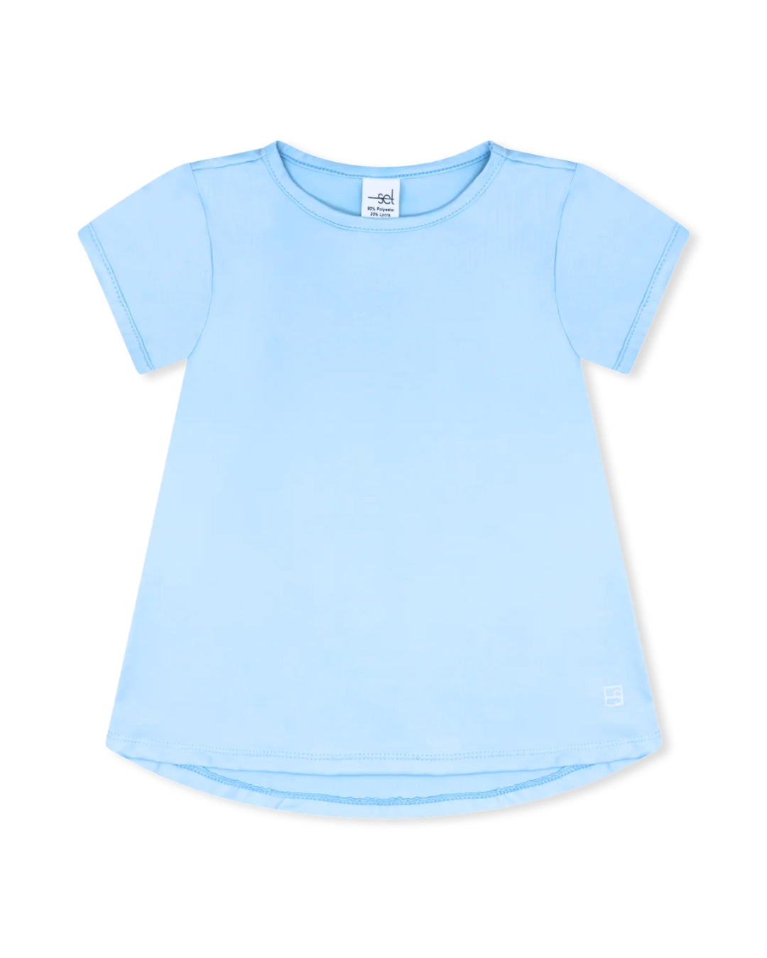 Bridget Basic Tee -   Cotton Candy Blue
