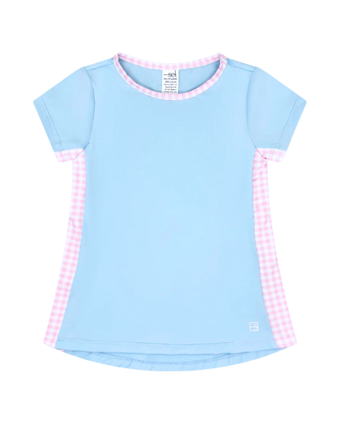 Blair Top - Cotton Candy Blue, Cotton Candy Pink Check