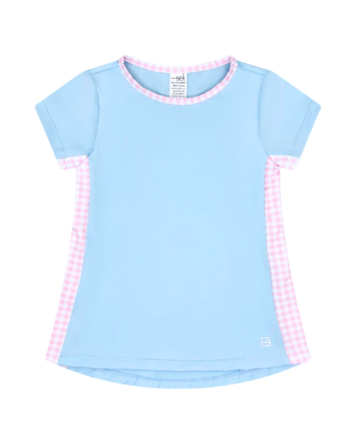 Blair Top - Cotton Candy Blue, Cotton Candy Pink Check