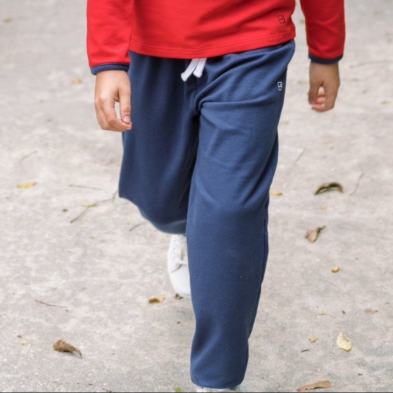 Mason Pant - Nantucket Navy, Pure Coconut.