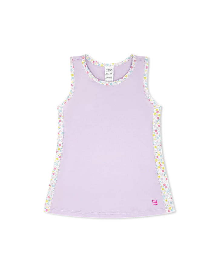 Drew Tank - Petal Purple, Sunny Day Floral