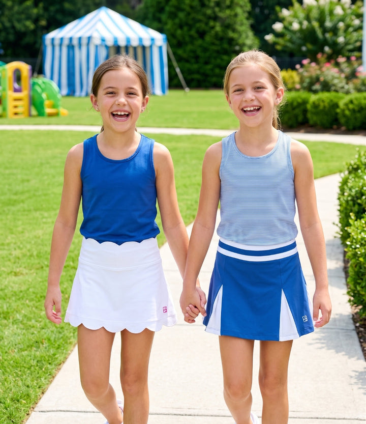 Zoe Scallop Skort -  Pure Coconut