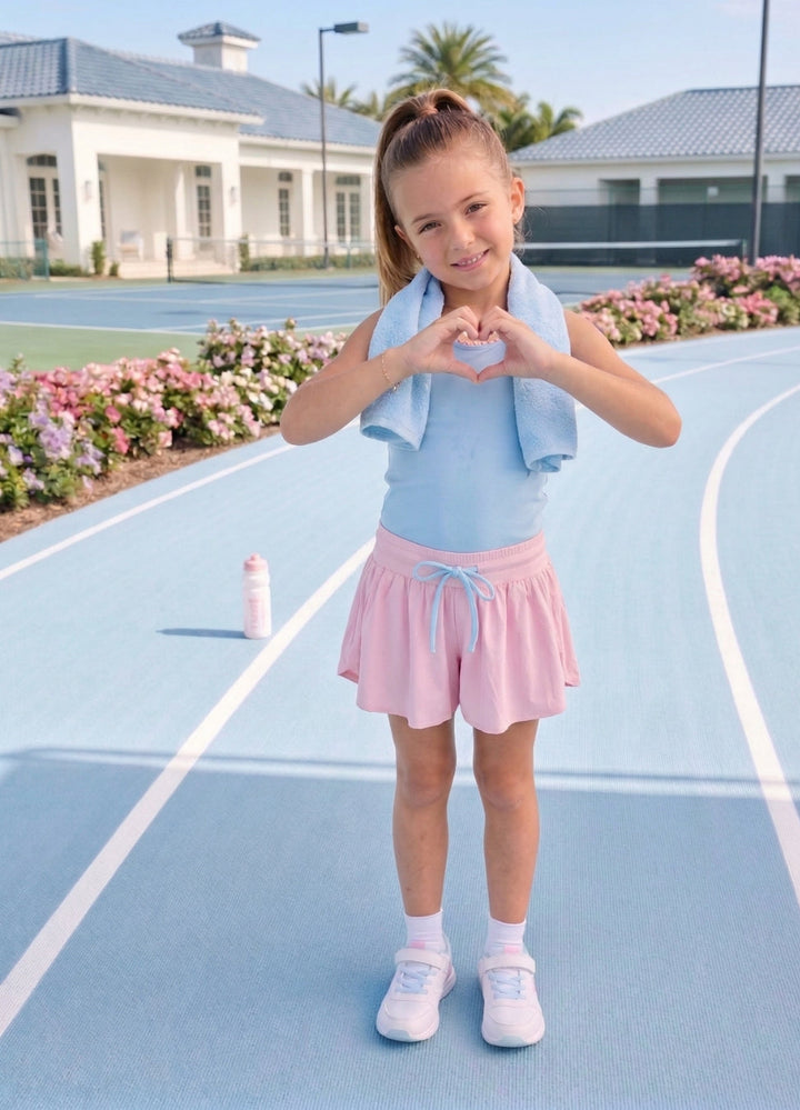Tatum Short -  Cotton Candy Pink, Cotton Candy Blue