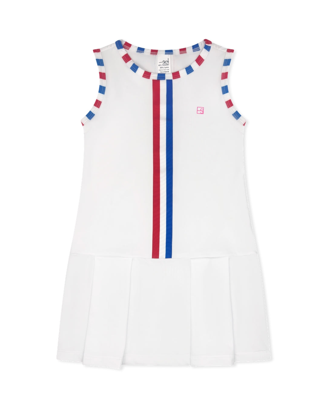 Renea Dress - Pure Coconut, Resort Royal, Richmond Red