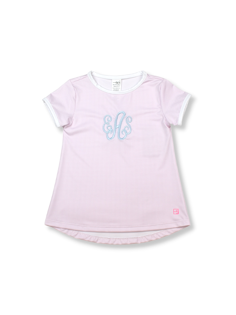 Bridget Basic T - PinkMG/White