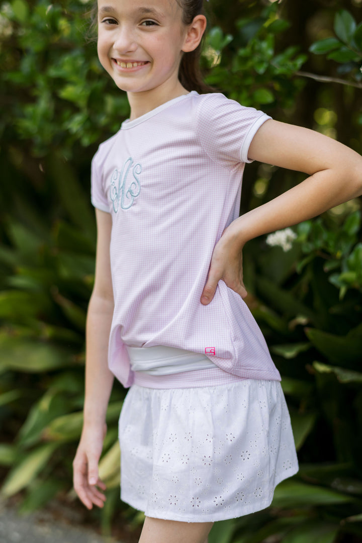 Bridget Basic T - PinkMG/White