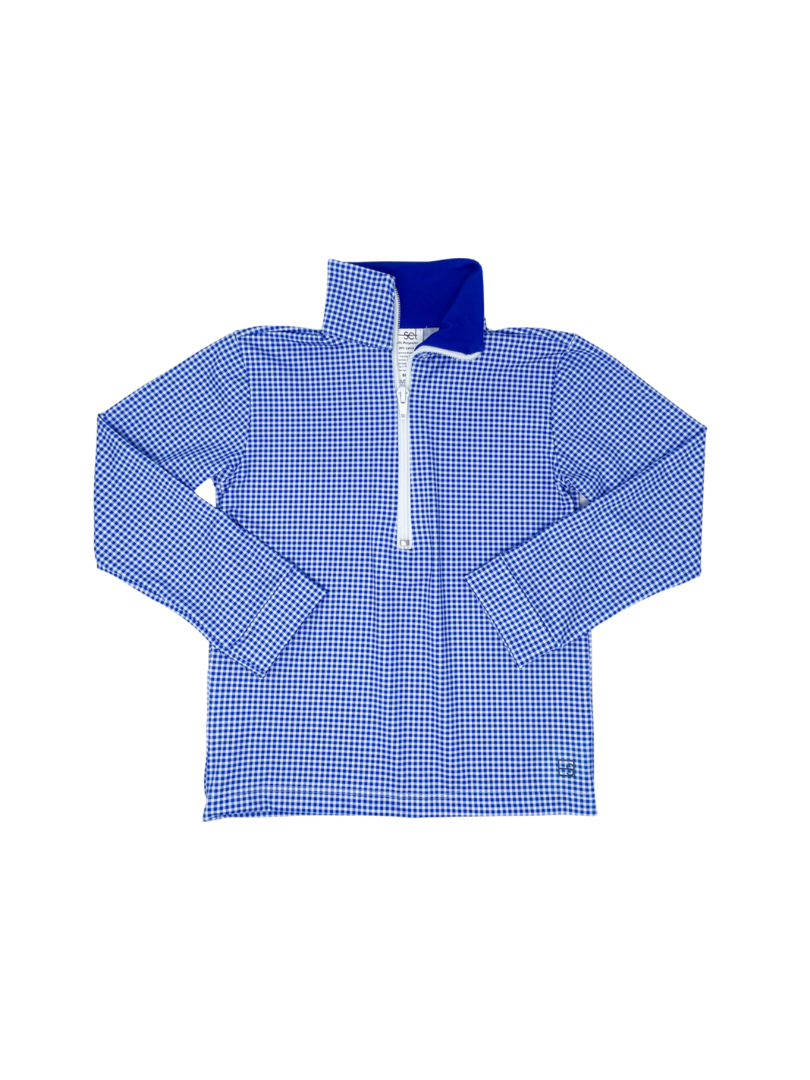 Henry Half Zip - Resort Royal Minigingham / Resort Royal