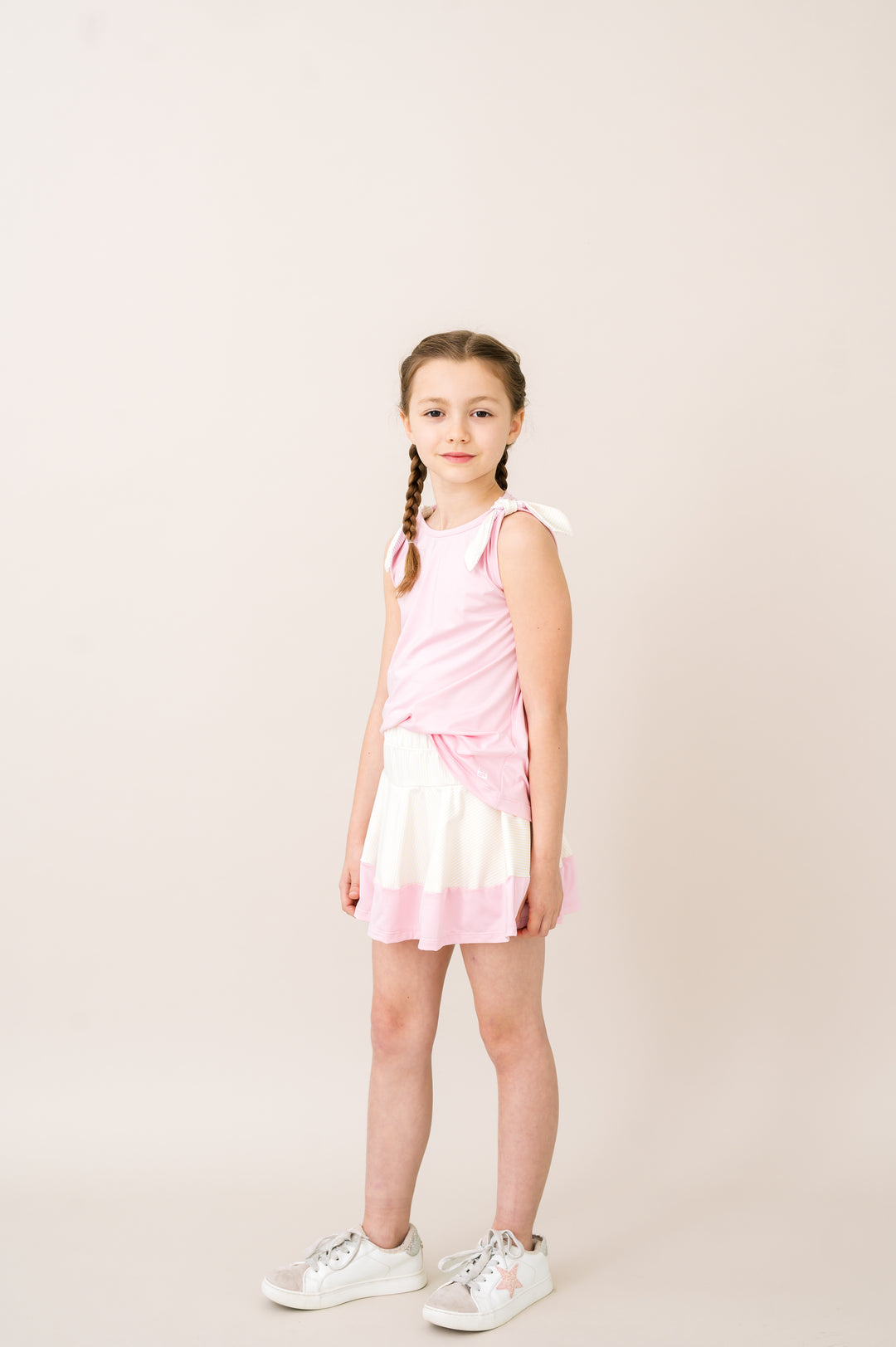 Jessica Tank - Cotton Candy Pink, Sunshine Yellow Ministripe