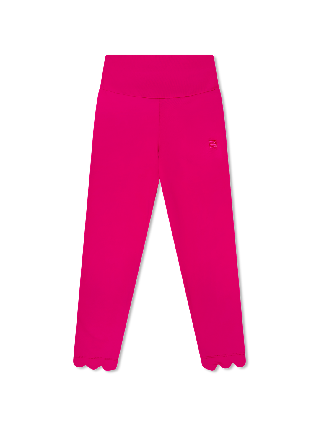 Sadie Scallop Legging - Power Pink.