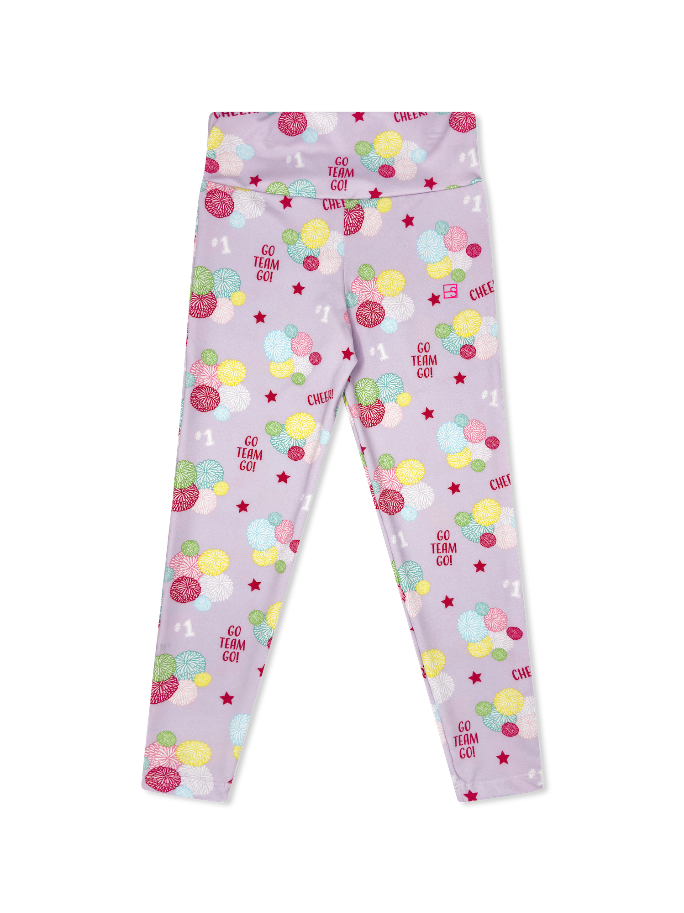 Abigail Highwaist Legging - Cheer Goals