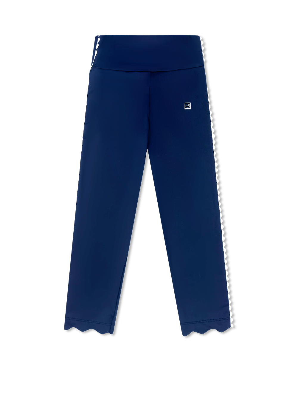 Abigail Legging - Nantucket Navy, Pure Coconut