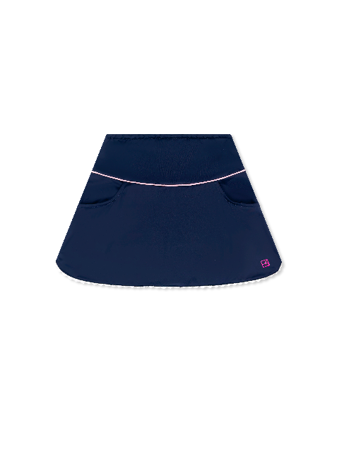Teagan Skort - Nantucket Navy, Cotton Candy Pink