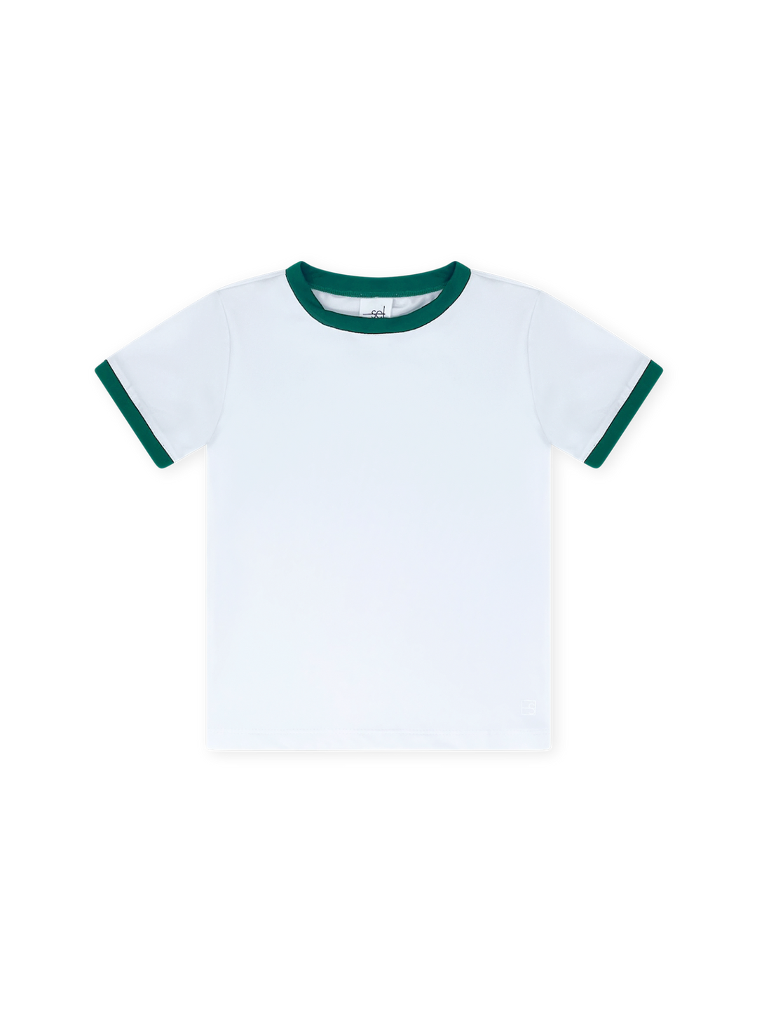 Bradley Basic T - Pure Coconut, Augusta Green