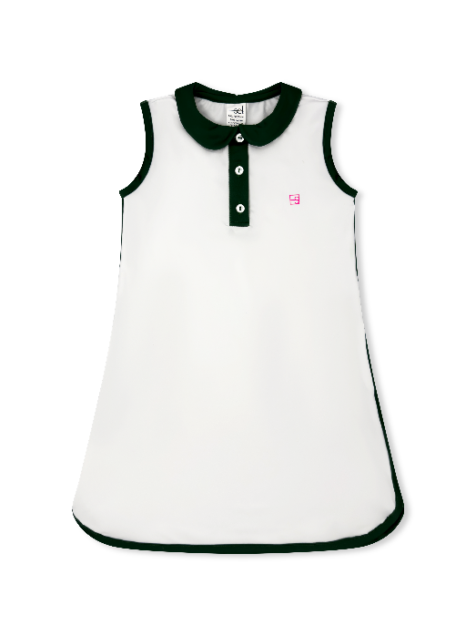 Presley Dress - Pure Coconut, Augusta Green
