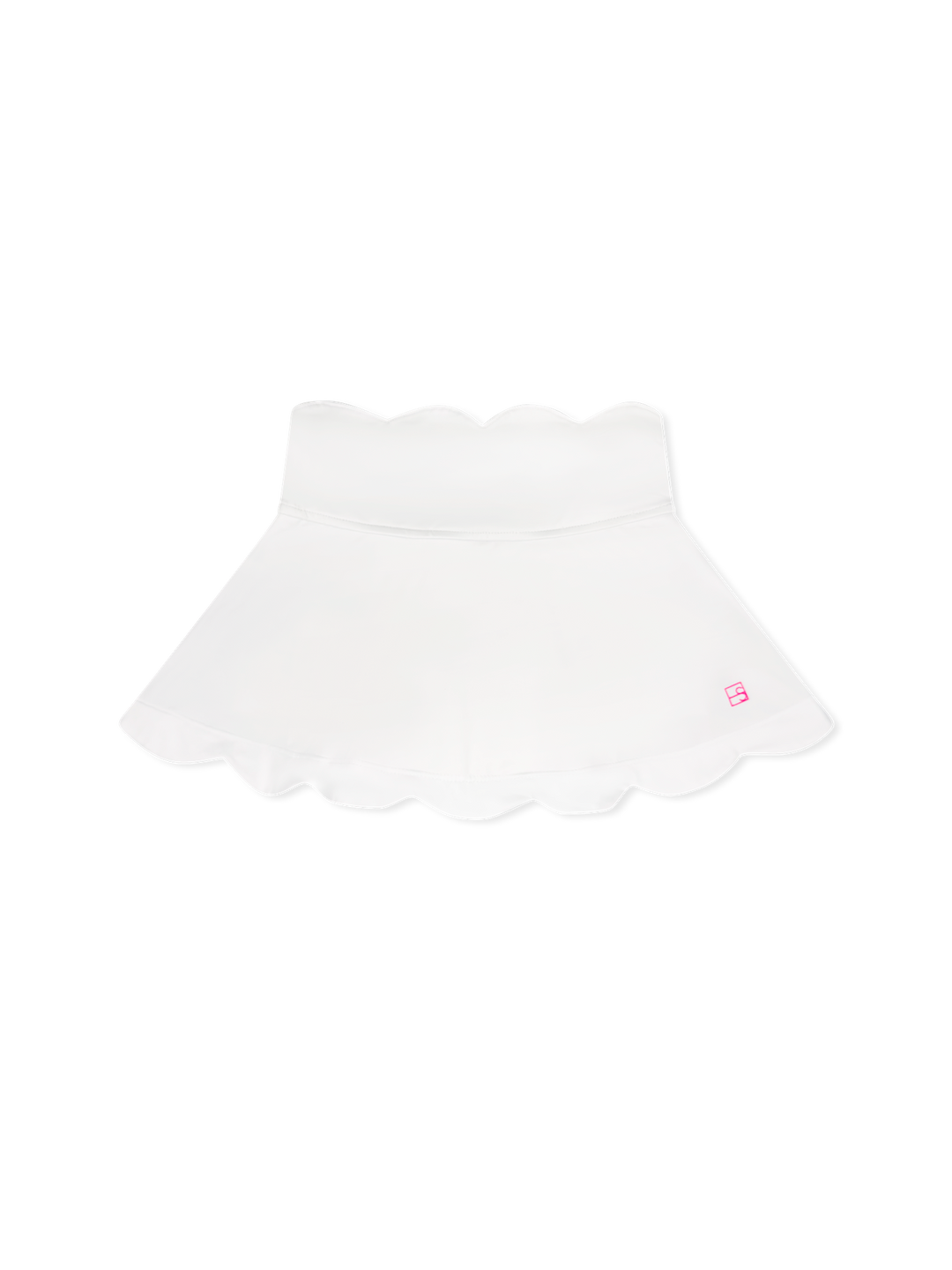 Zoe Scallop Skort -  Pure Coconut