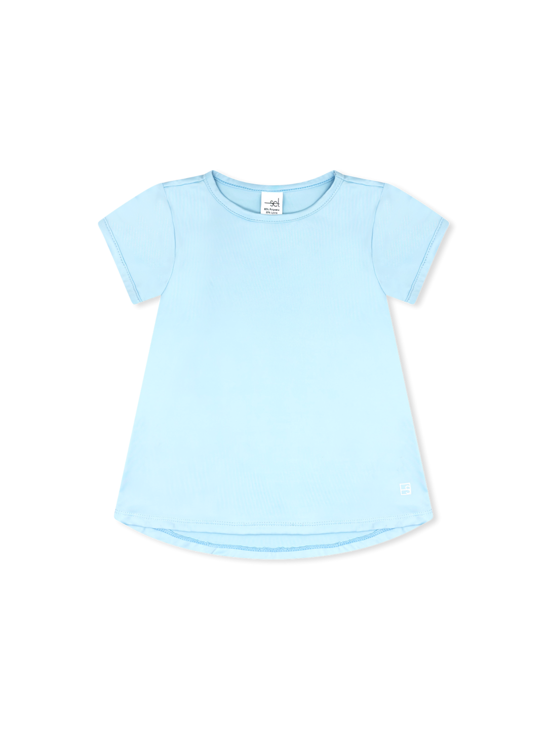 Bridget Basic Tee -   Cotton Candy Blue