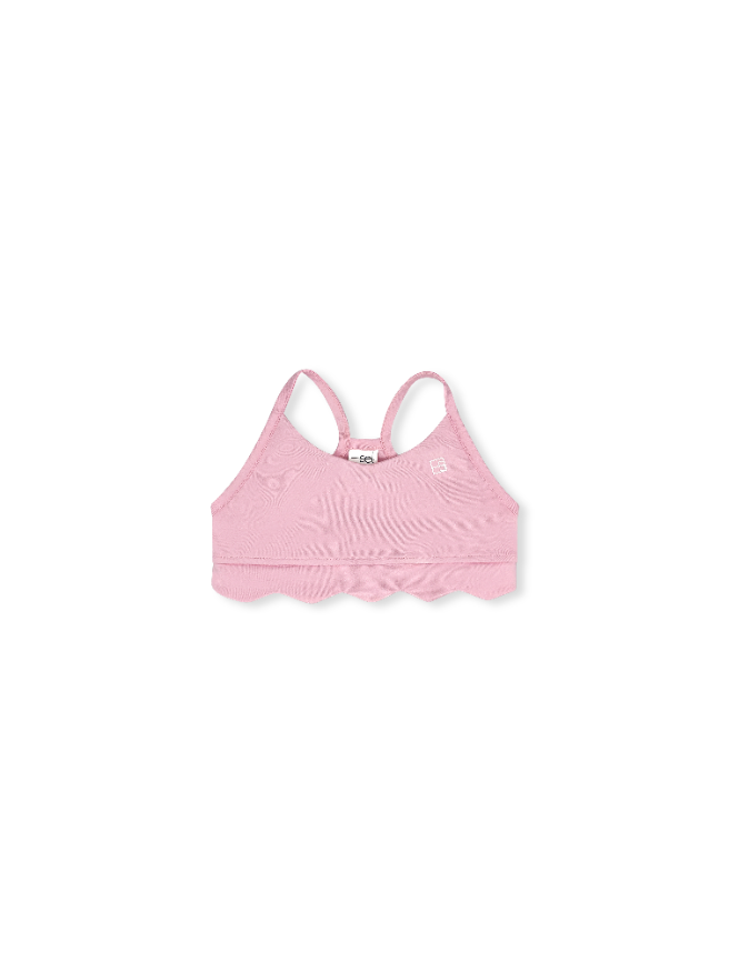 Becca Scallop Sports Bra -  Cotton Candy Pink