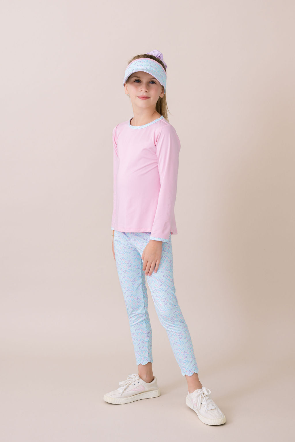 Taylor T Long Sleeve - Cotton Candy Pink, Frosted Floral