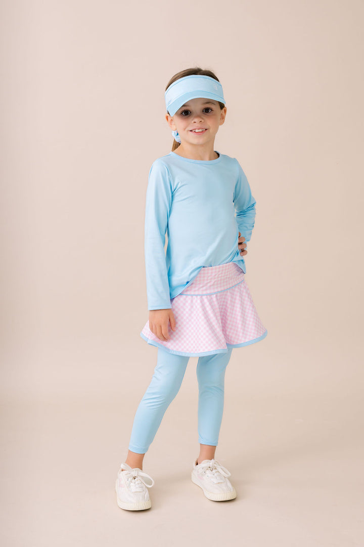 Taylor T Long Sleeve - Cotton Candy Blue, Cotton Candy Pink