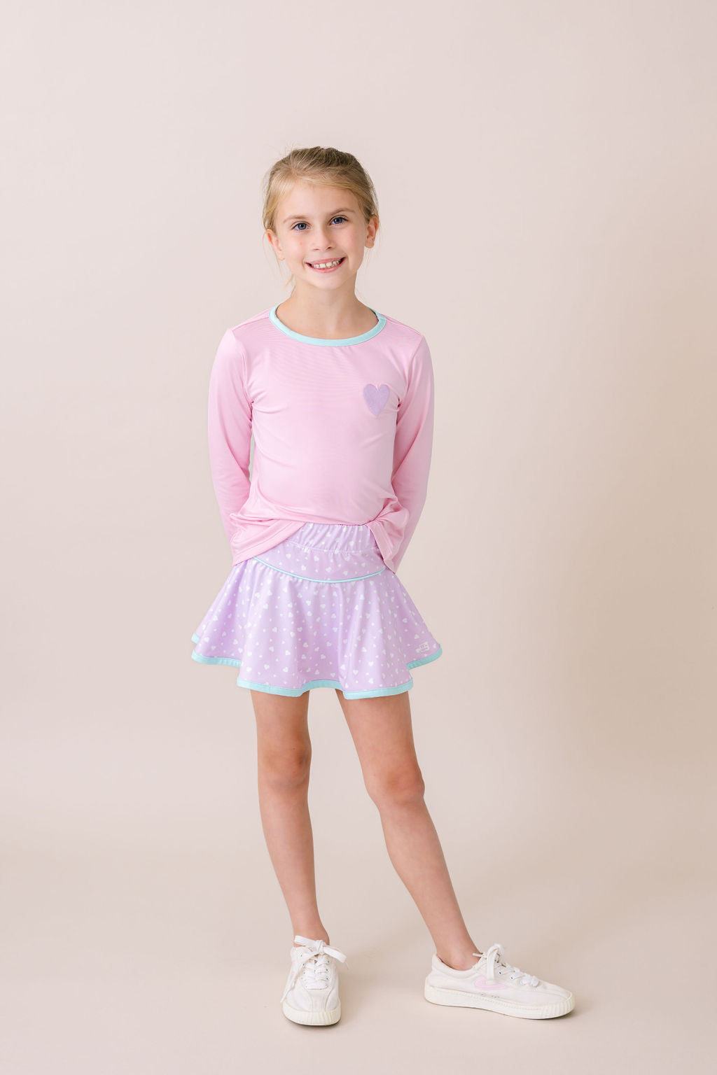 Quinn Skort - Be Mine, Cool Mint