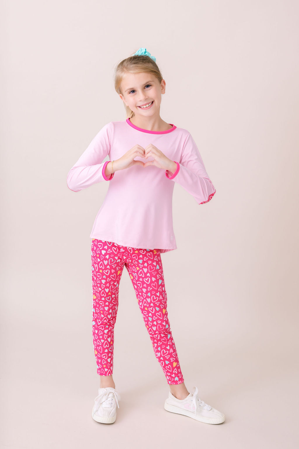 Abigail Highwaist Legging - Pinky Promise, Pure Coconut