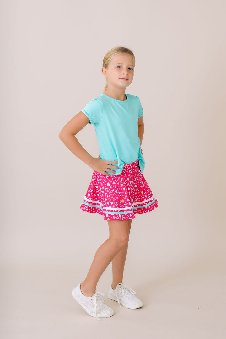 Callie Skort - Pinky Promise, Totally Turquoise, Pure Coconut