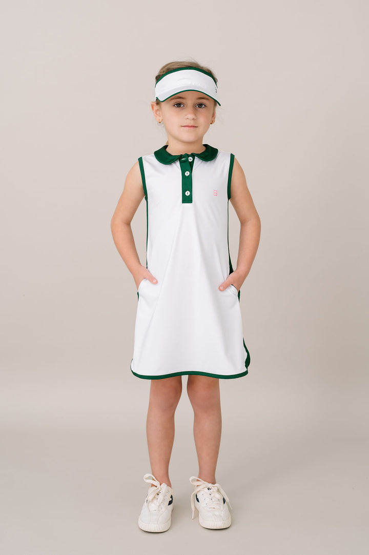 Presley Dress - Pure Coconut, Augusta Green
