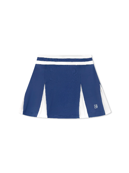 Courtney Skort -  Baton Rouge Blue, Pure Coconut