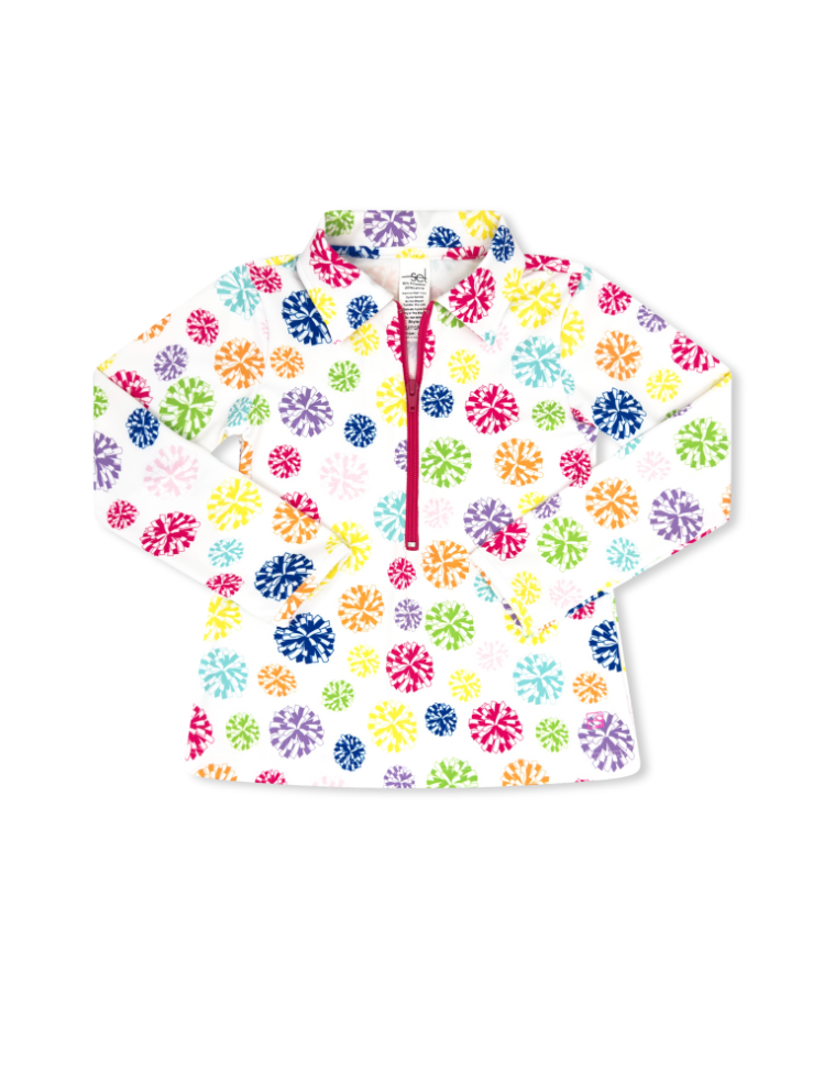 Heather Half Zip - We've Got Spirit, Power Pink