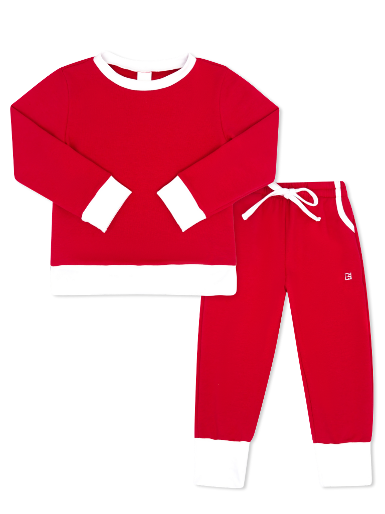 River Jogger Set - Rover Red, Pure Coconut