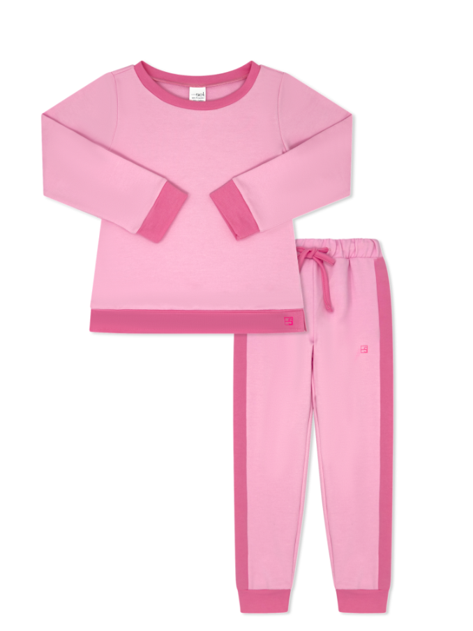 Selena Jogger Set -  Cotton Candy Pink, Power Pink