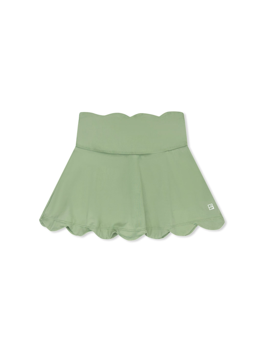 Zoe Scallop Skort - Pistachio Green