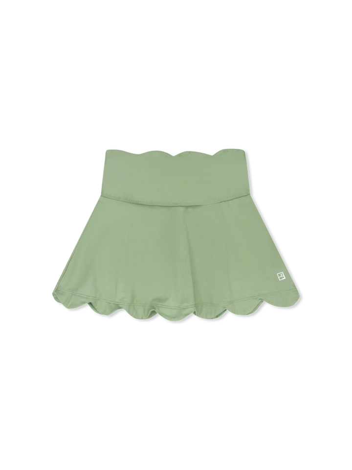 Zoe Scallop Skort - Pistachio Green
