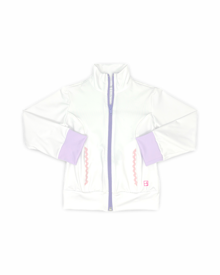 Juliet Jacket - Pure Coconut, Petal Purple