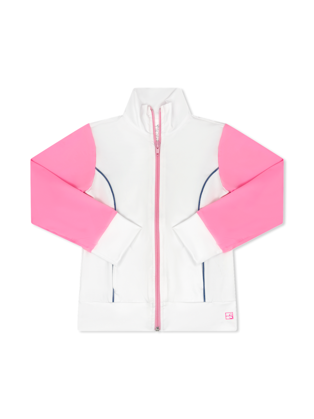 Juliet Jacket - Pure Coconut, Flamingo Pink, Baton Rouge Blue