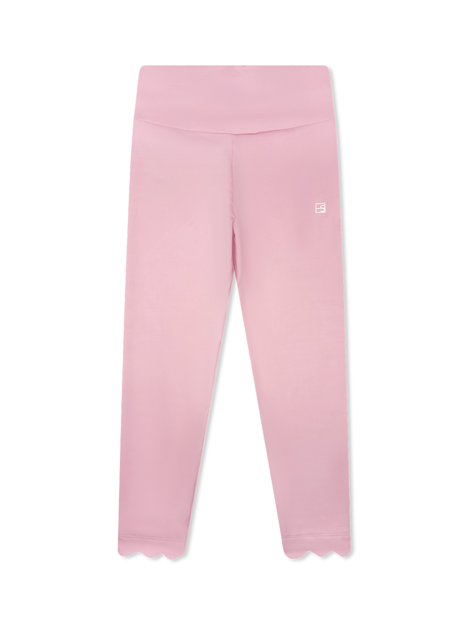 Sadie Scallop Legging - Cotton Candy Pink