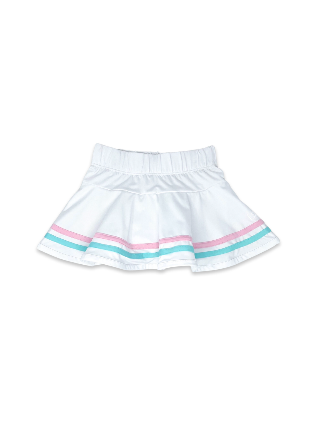 Callie Skort - Pure Coconut,  Totally Turquoise, Flamingo Pink