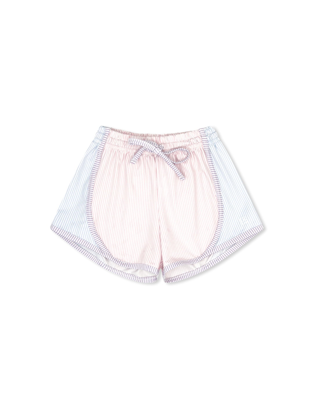 Elise Short - Cotton Candy Pink,  Cotton Candy Blue, Petal Purple Ministripe