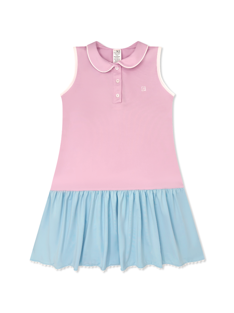 Darla Dropwaist Dress - Cotton Candy Pink,  Cotton Candy Blue