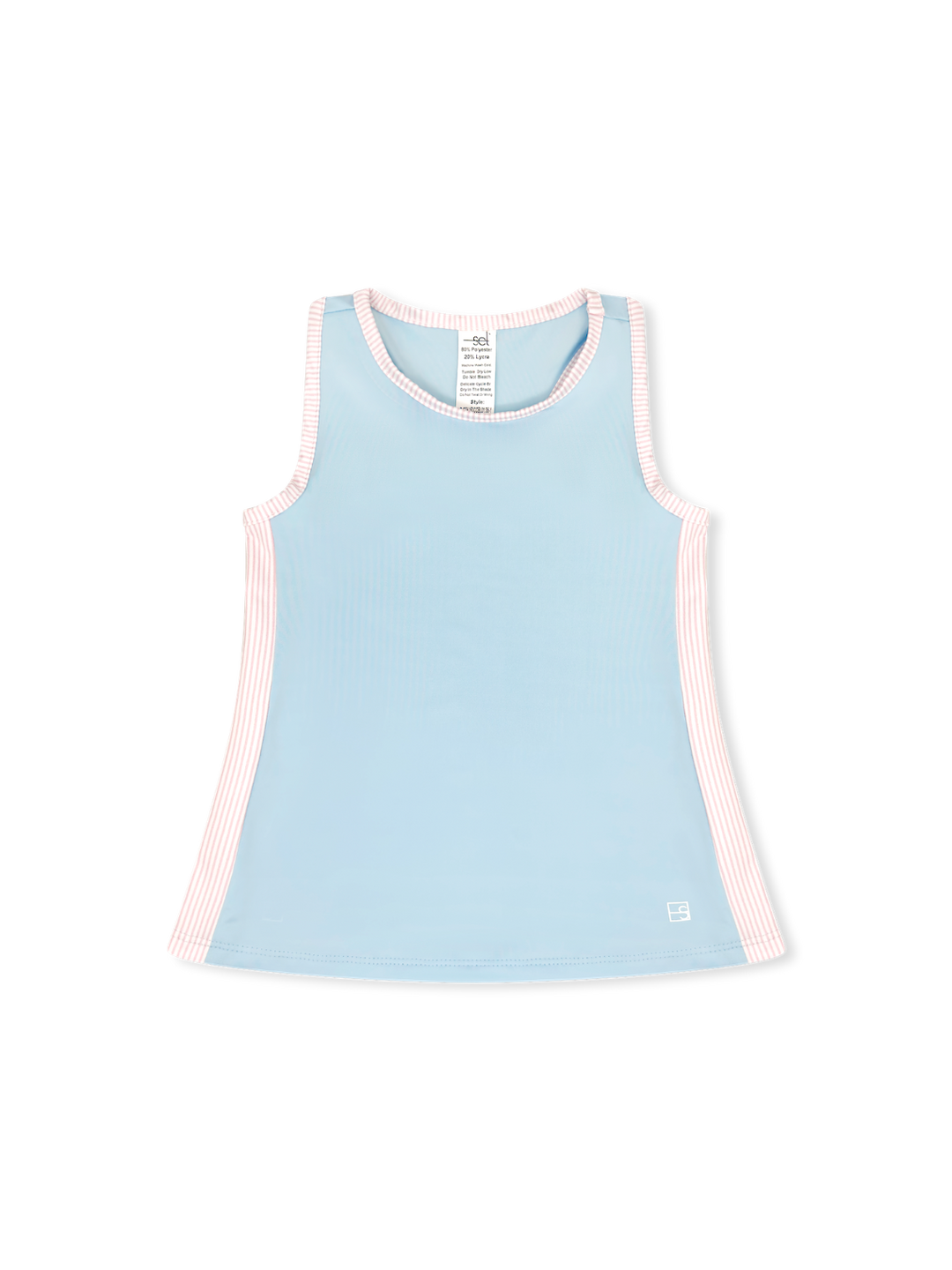 Drew Tank - Cotton Candy Blue, Cotton Candy Pink Ministripe