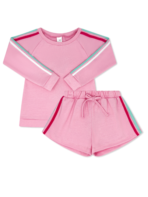 Savannah Jogger Short Set - Taffy Pink