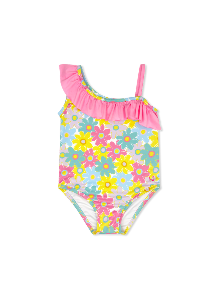 Sunny Swimsuit - Bloomtastic, Flamingo Pink