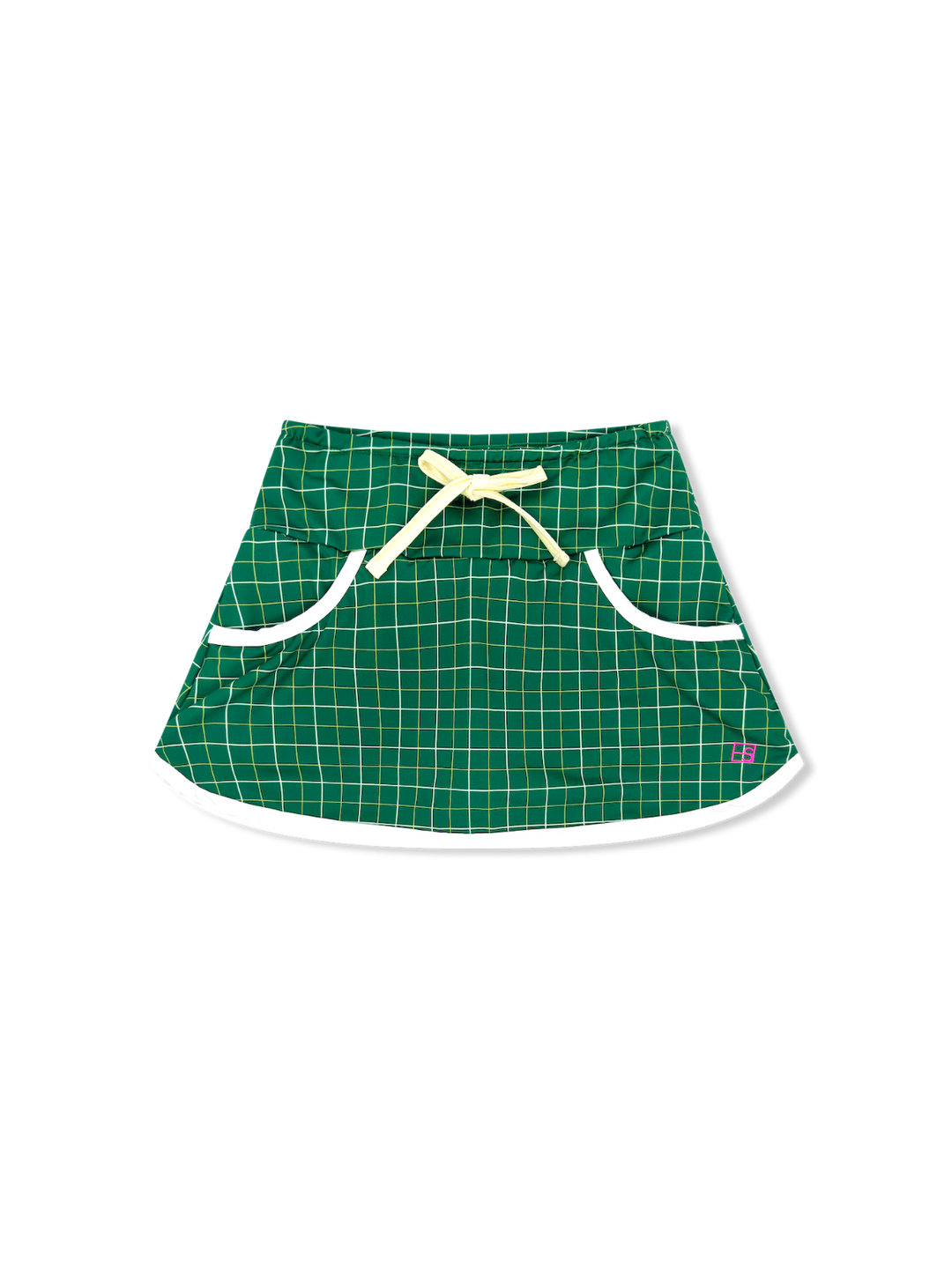 Tiffany Tennis Skort - Country Club Windowpane,  Sunshine Yellow