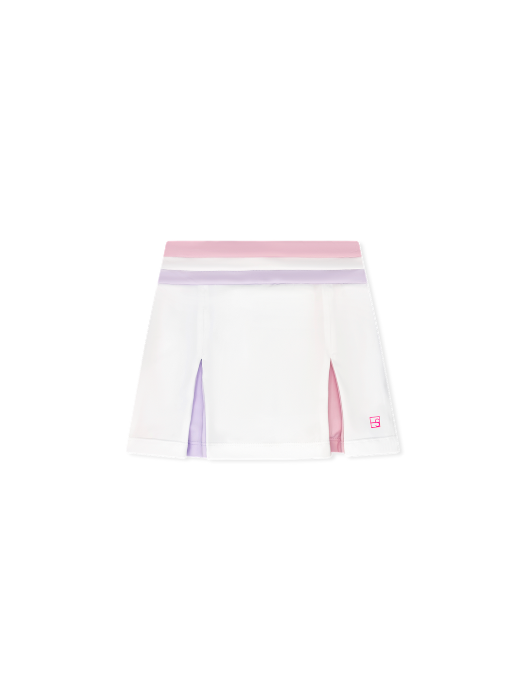 Courtney Skort - Pure Coconut, Cotton Candy Pink, Petal Purple