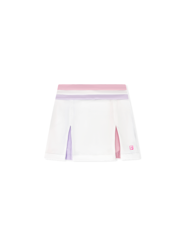 Courtney Skort - Pure Coconut, Cotton Candy Pink, Petal Purple