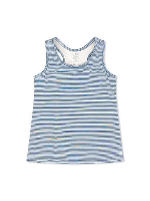 Rory Razorback Tank - Baton Rouge Blue Ministripe